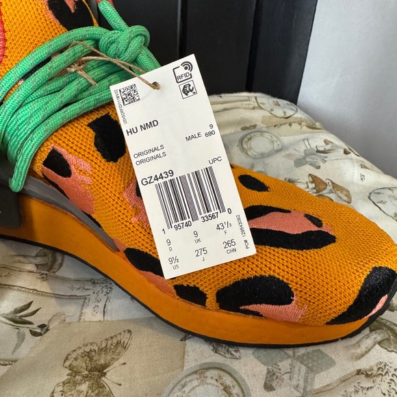 Adidas Pharrell x NMD Human Race Animal Print Sneakers Size 9 Men - Picture 7 of 7
